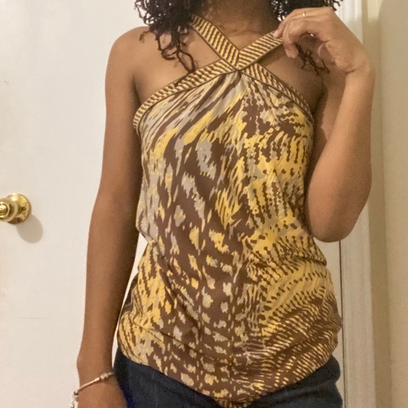 BCBGMAXAZRIA Patterned Halter Top/Dress - Picture 2 of 6